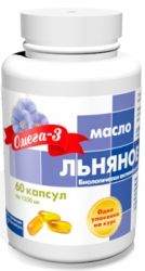 Льняное масло 1360мг №60 капсулы