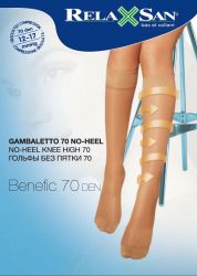 Релаксан гольфы без пятки 70den р.3 телесный