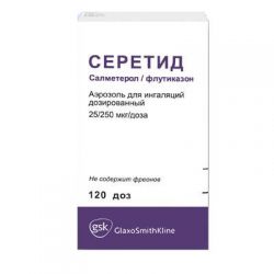 Серетид аэрозоль 25мкг+250мкг 120 доз №1 ингалятор