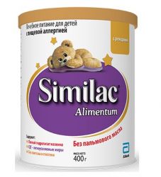 Симилак Алиментум смесь на основе полностью гидролизованного казеина с рождения 400г