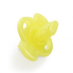 Хэппи беби/Happy baby прорезыватель силиконовый в футляре лайм арт.20022