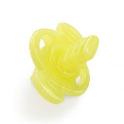 Хэппи беби/Happy baby прорезыватель силиконовый в футляре лайм арт.20022