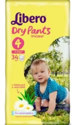 Либеро трусики Dry pants 7-11кг maxi 34шт