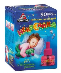 Раптор Некусайка жидкость от комаров для детей 30 ночей