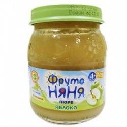 ФрутоНяня пюре яблоко натуральное б/с с 4 мес 110г