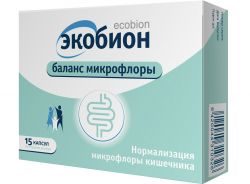 Экобион баланс микрофлоры 395мг №15 капсулы