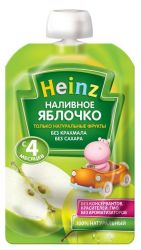 Хайнц пюре наливное яблочко с 4 мес 100г