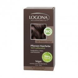 Растительная краска для волос Logona 080 натурально-коричневый