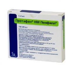 Протафан НМ Пенфилл суспензия для п/к введения 100ме/мл 3мл №5 картриджи