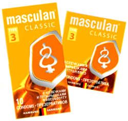 Маскулан Classic 3 Dotty&Ribbed презервативы 10шт