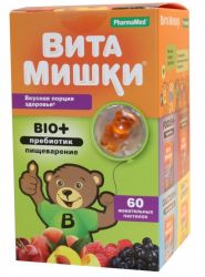 Витамишки био + пребиотик  жевательные пастилки №60