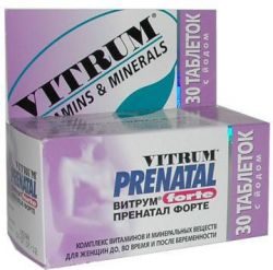 Витрум Пренатал Форте витамины №30 таблетки