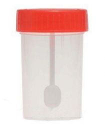 Контейнер для биопроб стерильный с ложкой-шпателем 60мл