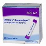 Депакин хроносфера 500мг №30 пор.