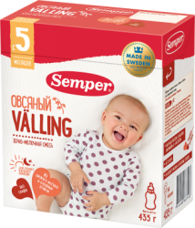 Сэмпер каша овсяный Вэллинг с 5 мес 435г