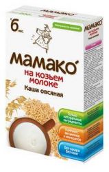 Мамако каша овсяная на козьем молоке с 6 месяцев 200г