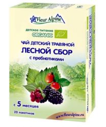Флер альпин чай травяной органик Лесной сбор с пребиотиками с 5 мес.ф/пакеты №20
