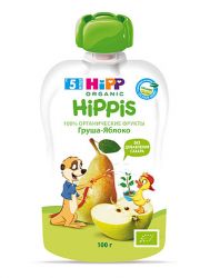 Хипп пюре груша-яблоко с 5 мес 100г