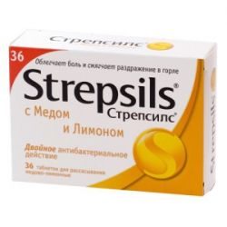 Стрепсилс медово-лимонный №36 таблетки