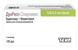 Дуоресп Спиромакс порошок для ингаляций озир. 160мкг + 4