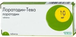 Лоратадин-тева 10мг №7 таблетки