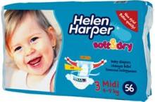 Хелен Харпер подгузники Soft&Dry midi 4-9кг 56шт