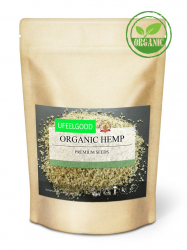 Конопляные семена очищенные 150гр.organic