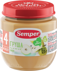 Сэмпер пюре груша с 4 мес 200г