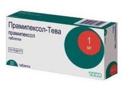 Прамипексол-Тева 1мг №30 таблетки