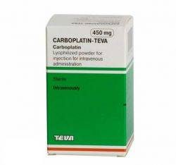 Карбоплатин-Тева лиофилизат для приготовления раствора 450мг №1 флакон