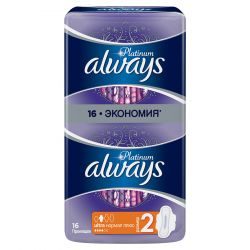 Олвейз прокладки Ультра Платинум нормал плюс 16шт