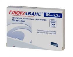 Глюкованс 500мг/2
