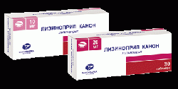 Лизиноприл Канон 20мг №30 таблетки
