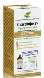 Скипофит набор терапевтический для принятия скипидарных ванн из желтого скипидарного раствора с добавлением экстр. трав 250мл
