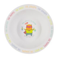 Хэппи беби/Happy baby тарелка глубокая для кормления (кошка) арт.15016