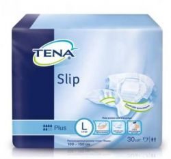 ТЕНА Слип Плюс L дышащие подгузники для взрослых 30 штук (TENA Slip Plus L)