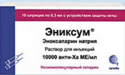 Эниксум 10000 АНТИ-ХА МЕ/мл раствор для инъекций 0