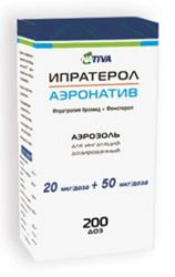 Ипратерол-аэронатив аэрозоль д/ингал. доз. 20мкг+50мкг/доза 200доз №1