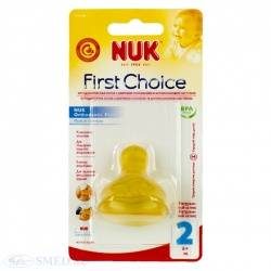 Нук соска First Choice латексная для густого питания с большим отверстием р.2-L