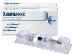 Хиалубрикс раствор для внутрисуставного введения 30мг/2мл шприц 2мл №3