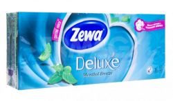 Зева платки носовые Делюкс Ментол бумажные 10х10шт