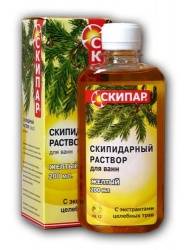 Скипар скипидарный раствор для ванн желтый 1000мл
