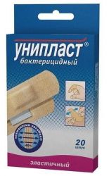 Лейкопластырь Унипласт бактерицидный 1