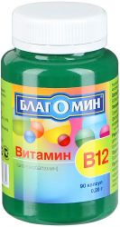 Благомин Витамин В12 (цианокобаламин) №90 капсулы