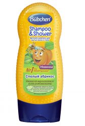 Бюбхен шампунь для волос и тела Спелый абрикос 230мл