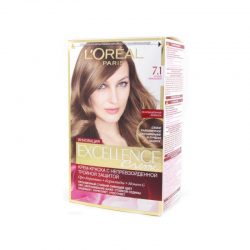 Краска для волос Loreal excellence тон 7.1 русый пепельный