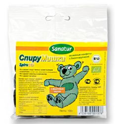 Санатур спирумишки желейные конфеты с биоспирулиной 100г