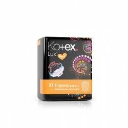 Котекс прокладки lux normal 10шт (сеточка)