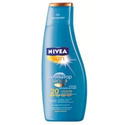 Нивея Сан лосьон солнцезащитный активатор загара SPF20 200мл (85824)