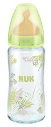 НУК бутылочка First Choice стеклянная с латексной соской 240мл